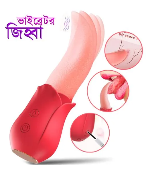Realistic Female Masturbation Licking Vibrator