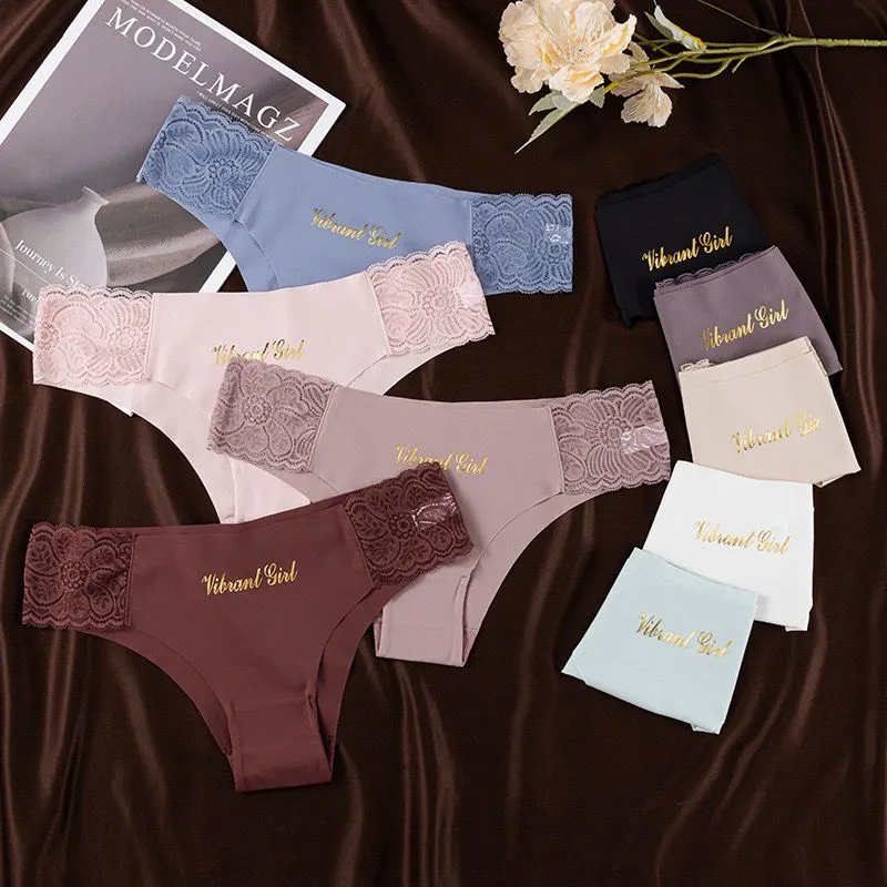 women's Panties Thong Low Waist Lace Seamless Panty