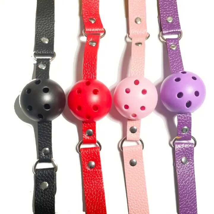1pc Silicone Breathable Ball-Shaped Mouth Gag