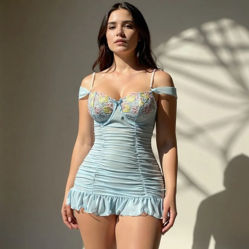 Perl Flower Night Dress
