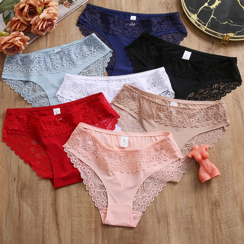 Lace Silk Satin Underwear