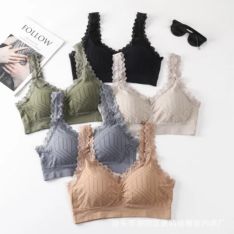 Seamless Lace Bralette Womens Bra