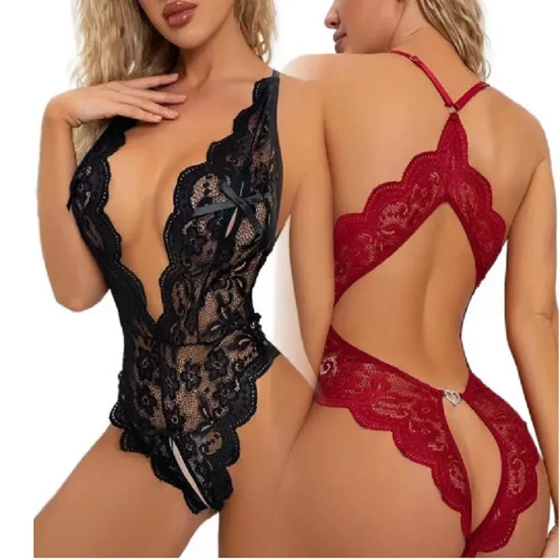 WomenCostume Lace Erotic V Open Crotch (Sk Nighty)